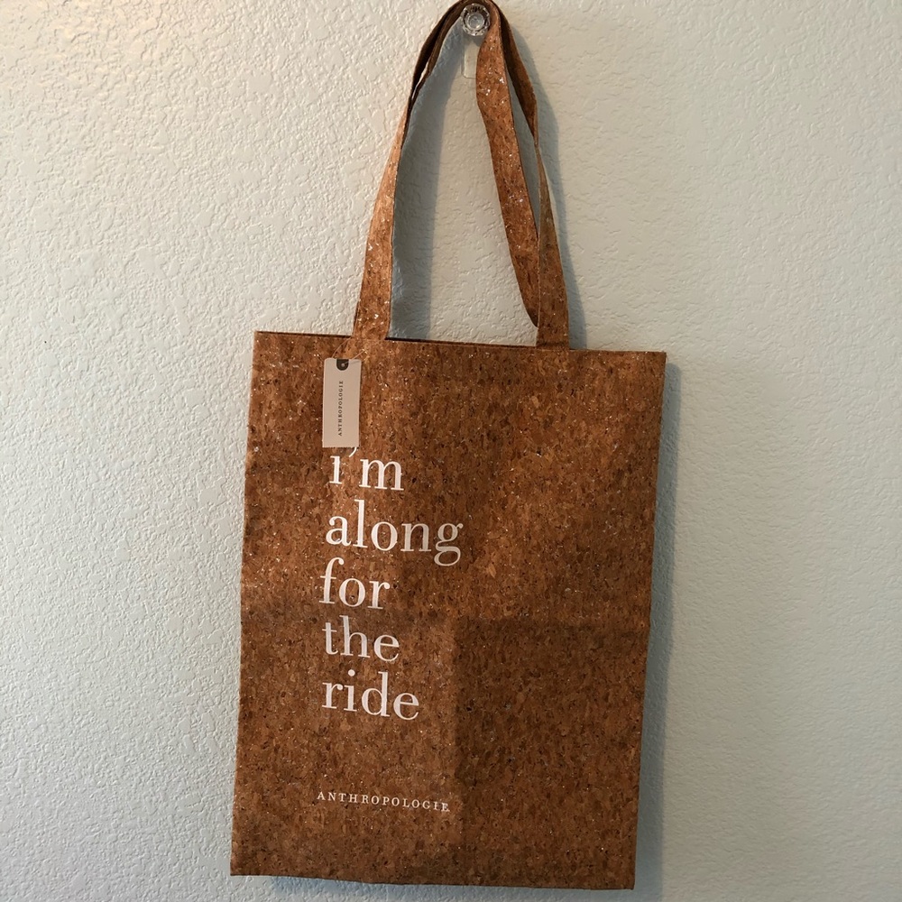 Anthropologie cork blend tote bag
